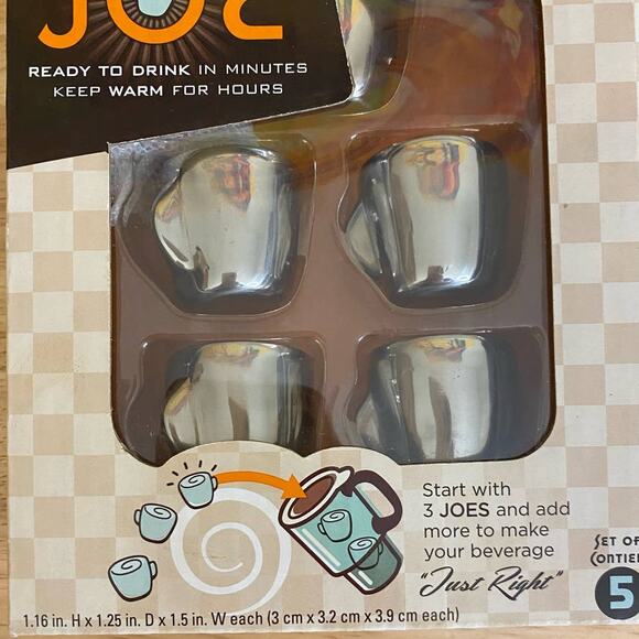 Just Right Joe Beverage Temperature Regulators Warm or Cold Set of 5 - Picture 3 of 8